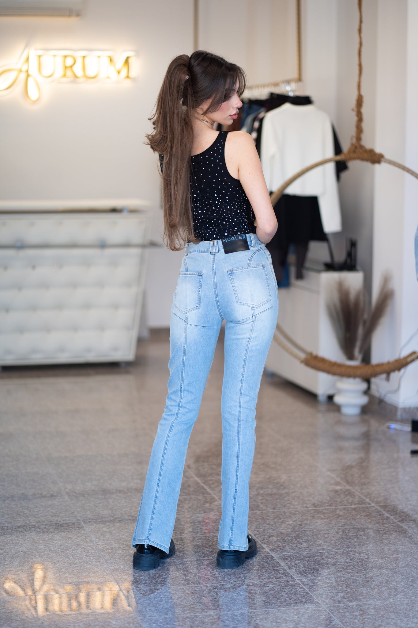 Дънки skinny jeans “charles stone” сини