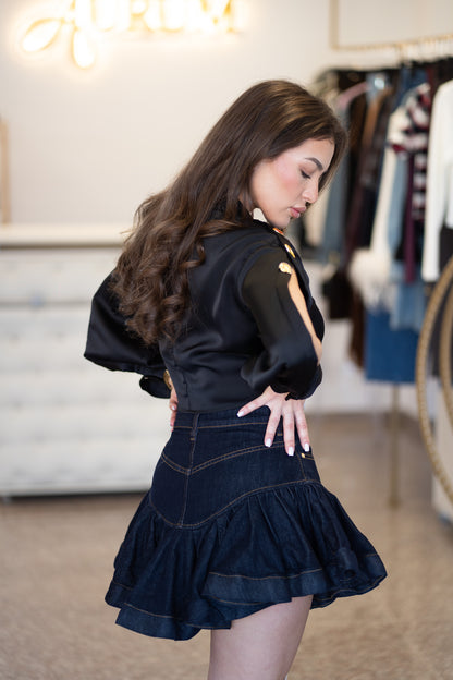 Сет дънкена пола и топ